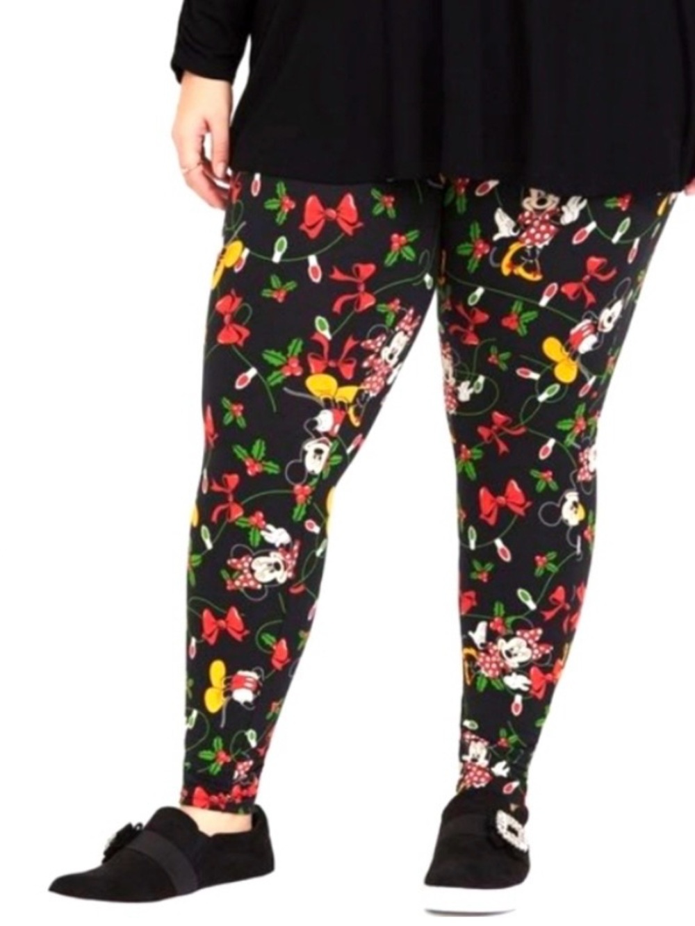 Torrid Disney Mickey Mouse Christmas Lights Leggings